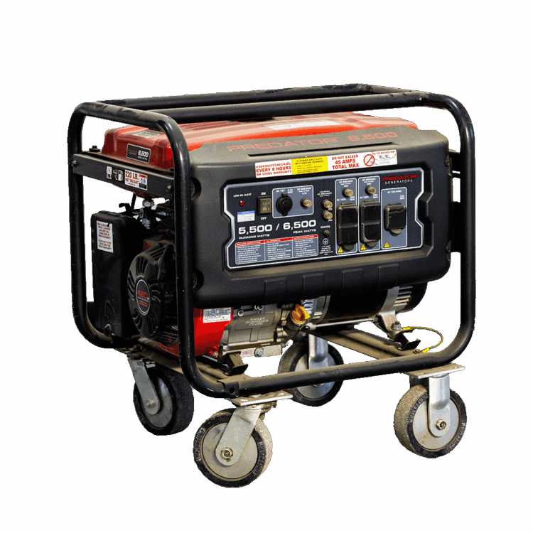 A power generator so you have portable power when you need power while working off-grid. Gas Power generator